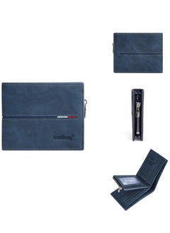 Baellery Mens Wallet RFID Blocking Bifold Casual Wallet with Zipper Coin Pocket, Large Capacity Zip Casual Men Purse  - Image 1
