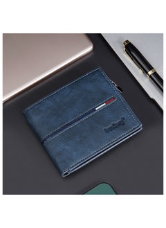 Baellery Mens Wallet RFID Blocking Bifold Casual Wallet with Zipper Coin Pocket, Large Capacity Zip Casual Men Purse  - Image 2