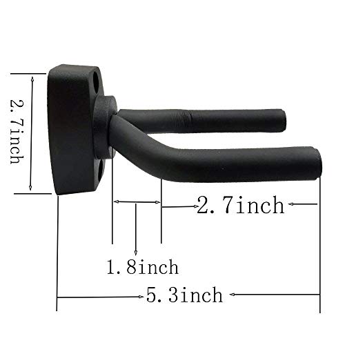VEIDIA 6 Pcs Guitar Hangers Keep Hook Holder Wall Mount for All Size Guitars, Bass, Mandolin, Banjo - Image 3