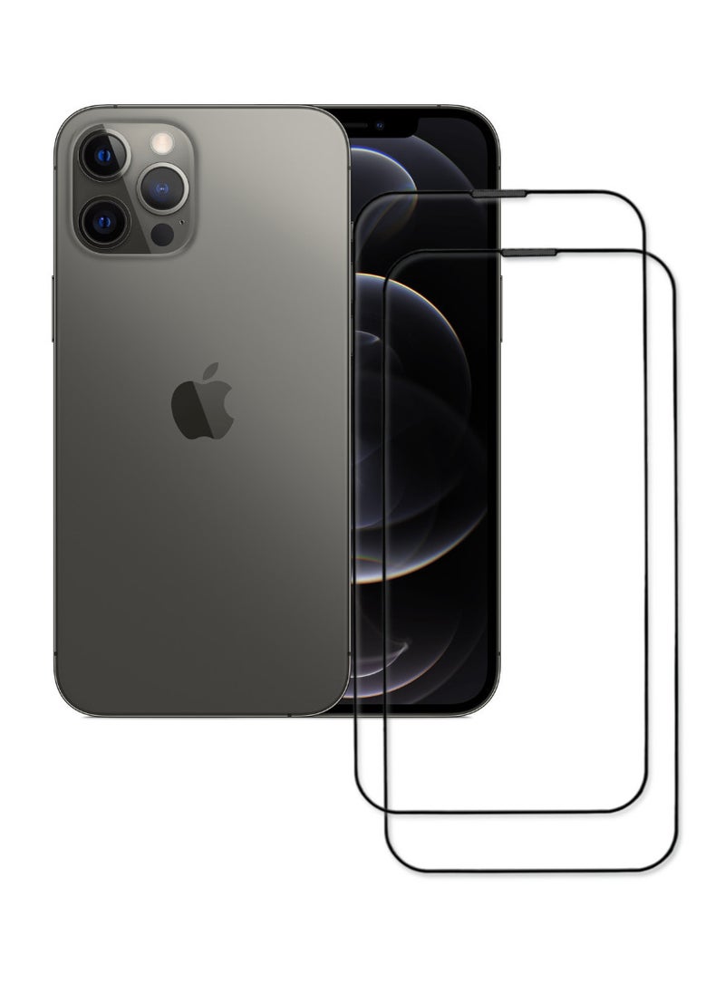 ACLIX 2 Pieces Antistatic ESD Dustproof Premium Quality High Definition Tempered Glass Screen Protector Designed For  iPhone 12 Pro Max - Image 1