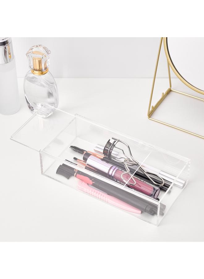 زبون تخزين المكياج مع غطاء، 20×10 سم - Image 2