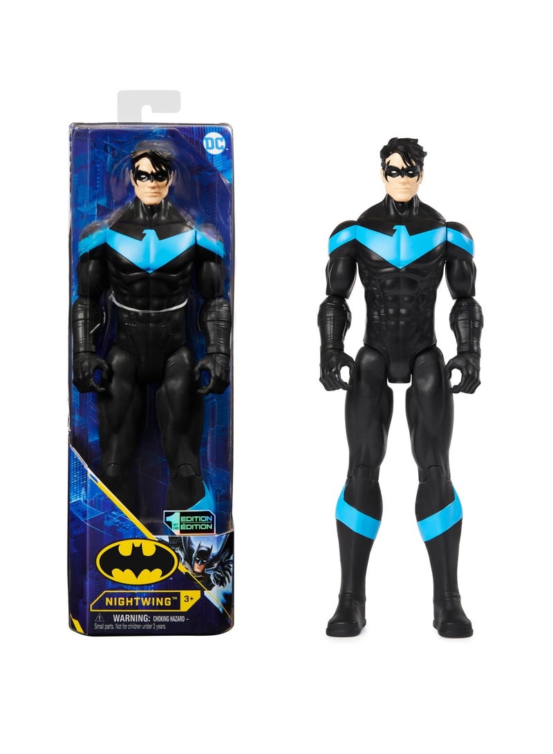 DC Batman 12-inch Nightwing Action Figure, Kids Toys for Boys Aged 3 and up - Image 1