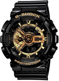 G-SHOCK Analog Digital Glossy Black Resin Band With Gold Dial Men's Watch GA-110GB-1ADR  - Image 1