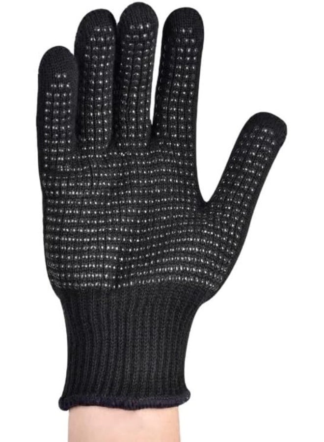 Heat Resistant Gloves for Hair Styling, Silicone Grip Dots, Professional Curling Iron Protection (Multi Color) - Image 2