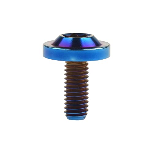 Wanyifa Titanium Bolt M6 10 15 20 25mm Torx T30 Screws for Bicycle Motorcycle Car Pack of 4 (M6x15mm, Brunt Blue) - Image 3