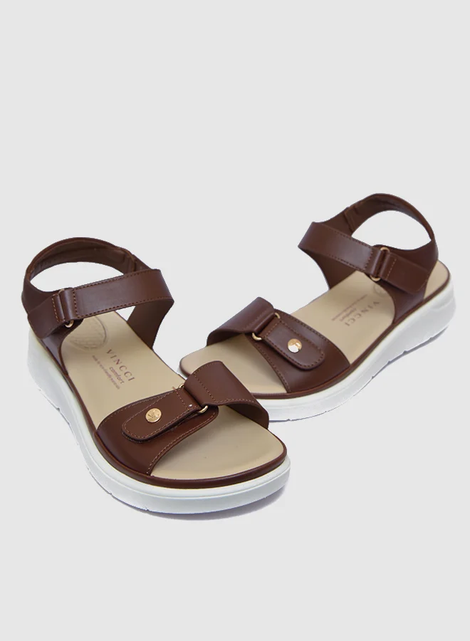Vincci Ankle Strap Wedge Sandals