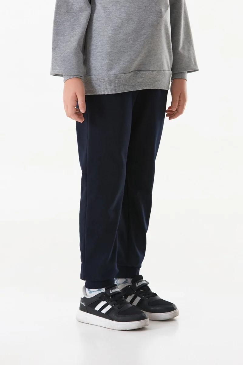 FullaModa Text Printed Lace Waist Jogger Boys' Sweatpants