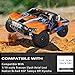 GLOBACT RC Truck Tires 12mm Hex RC Wheels and Tires with Foam Inserts for 110 Slash Tires Axial Losi Redcat Rc4wd HSP Tamiya HPI Kyosho RC Truck 4 Pcs - Image 4