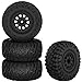 GLOBACT RC Truck Tires 12mm Hex RC Wheels and Tires with Foam Inserts for 110 Slash Tires Axial Losi Redcat Rc4wd HSP Tamiya HPI Kyosho RC Truck 4 Pcs - Image 3