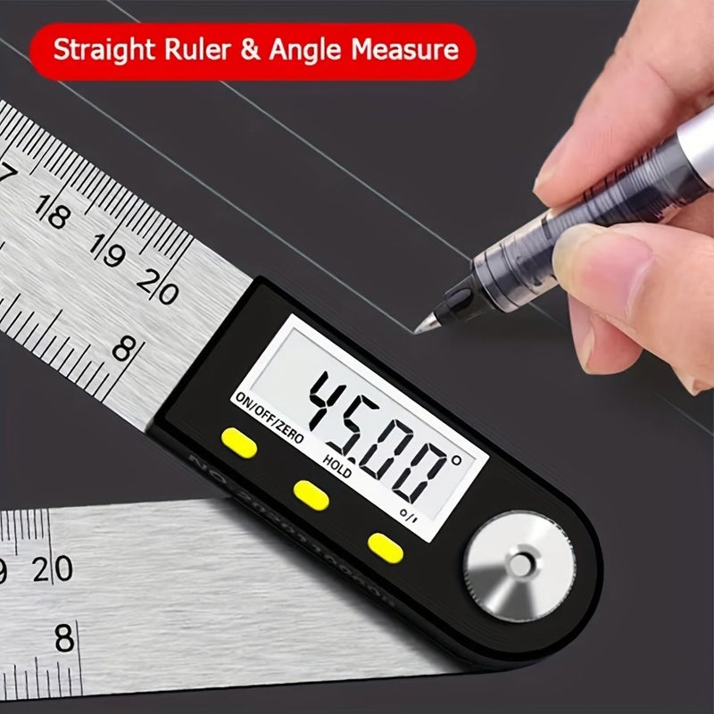 Stainless Steel Digital Angle Finder Ruler 0-200mm Protractor Tool Accurate - Image 4