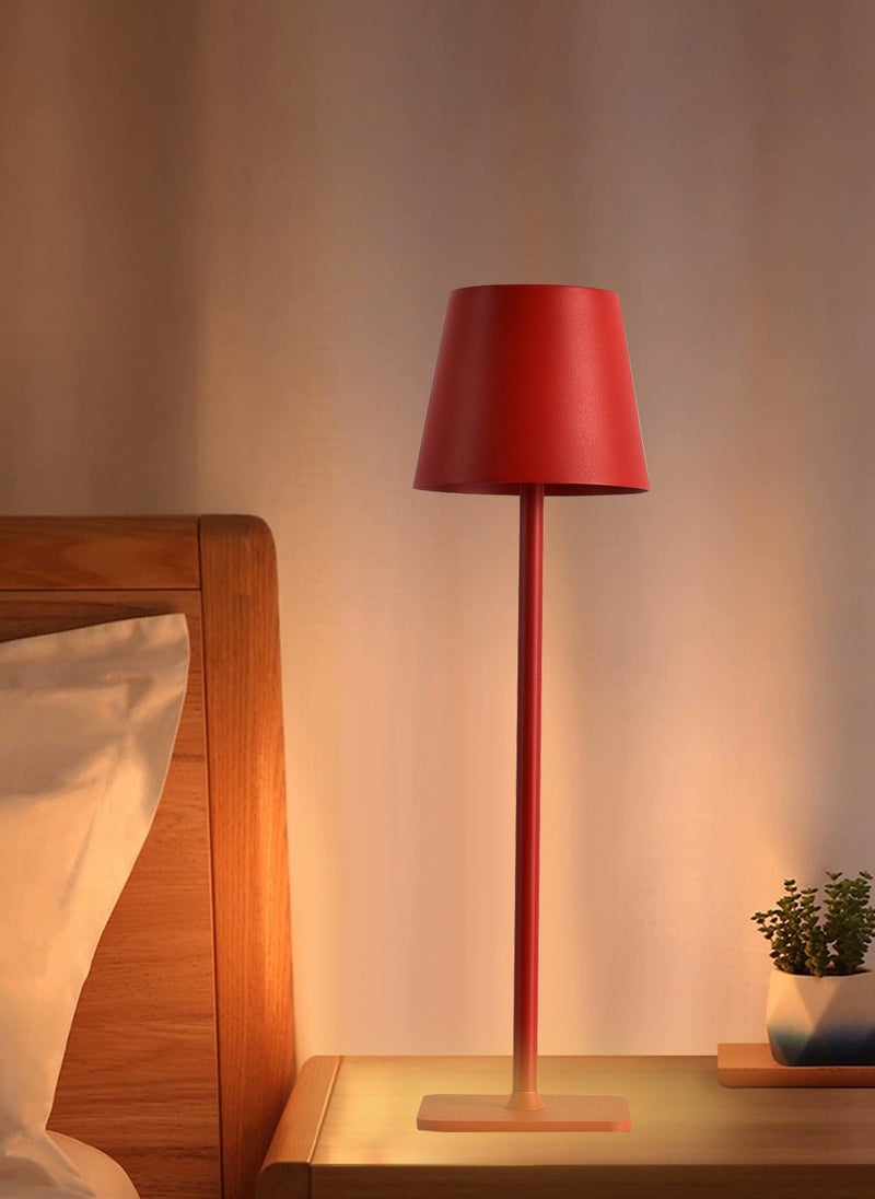 ون لايت مصباح مكتب قابل للشحن ثلاثي الألوان مع قاعدة طويلة. نوع C ضوء ليلي محمول - Image 4