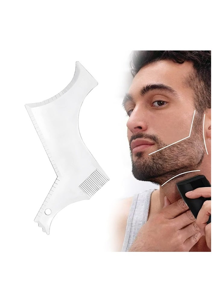 MANECODE Beard Comb & Style Model-Men's Beard Styling Tool Professional Beard Shaping Template for Perfect Trimming & Grooming, Stylish Beard Style, Charm - Image 1