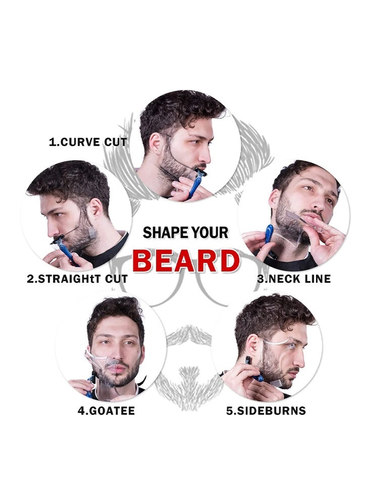 MANECODE Beard Comb & Style Model-Men's Beard Styling Tool Professional Beard Shaping Template for Perfect Trimming & Grooming, Stylish Beard Style, Charm - Image 4
