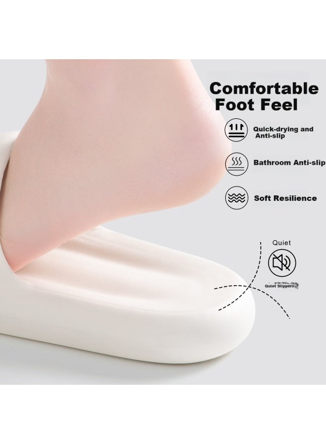 Miniso Men's Summer Slippers Casual Bathroom Outdoor Couple Anti-slip Cool Slippers Black 42-43 - Image 3