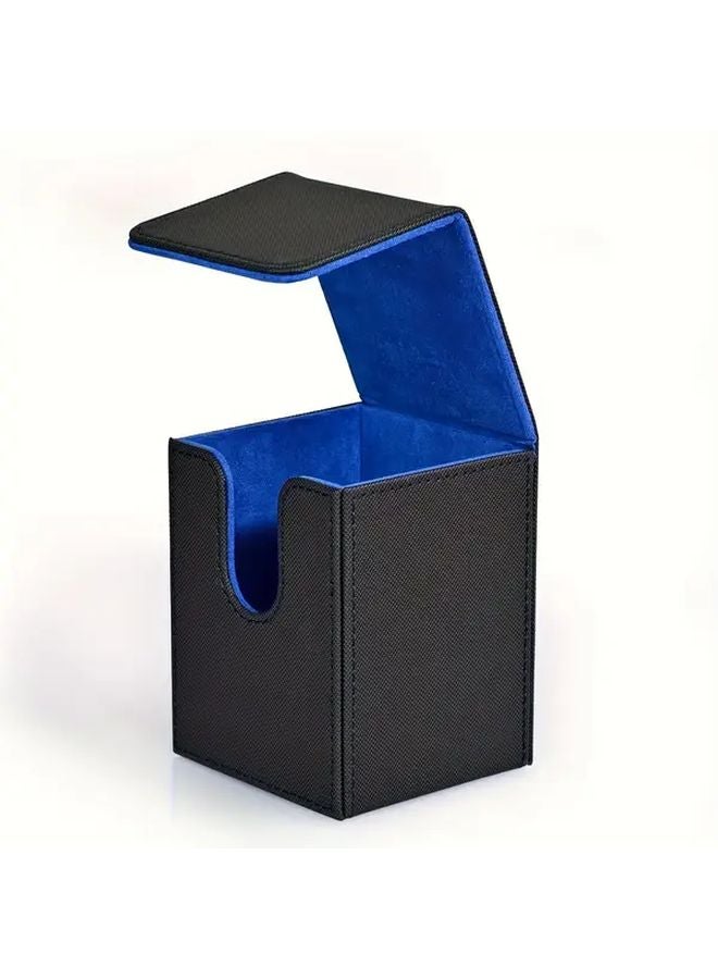 White Card Storage Box Magnetic Closure 100 Capacity Durable Portable Organizer For Trading Cards TCG Collectors MTG Deck - Image 2