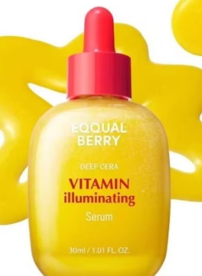 إيكوالبيري Eqqualberry Vitamin C Serum مع 15 ٪ مستخلص Acerola و 5 ٪ niacinamide | مجمع حمض السيراميد هيالورونيك لإصلاح الحاجز والترطيب العميق (30 مل/1.01 أوقية) - Image 1