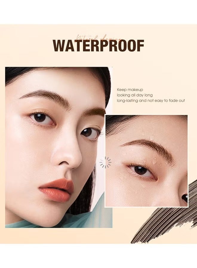 O.TWO.O Eyebrow Dye Cream Set, Natural Shaping, Long-Lasting and Non-Fading Eyebrow Cream, Long Lasting Waterproof Eyebrow Cream with Eyebrow Brush - Coffee Color - Image 5