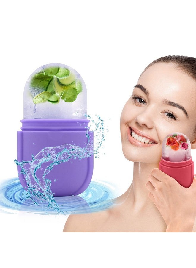 SILENCIO Ice Roller for SILENCIO Face Silicone Ice Facial Roller for Eyes Neck Skin Care Naturally Tone and Tighten Skin Contour Cube Ice Facial Roller De Puff Eye Bags Healthy Glow Enhance Skin Elasticity - Image 4