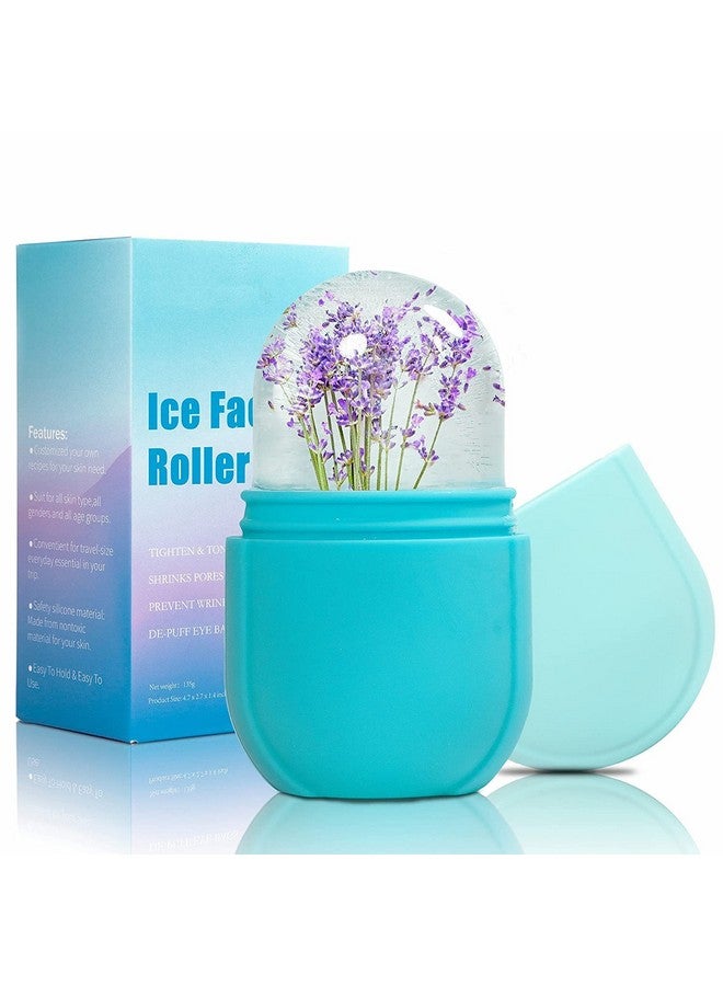 SILENCIO Ice Roller for SILENCIO Face Silicone Ice Facial Roller for Eyes Neck Skin Care Naturally Tone and Tighten Skin Contour Cube Ice Facial Roller De Puff Eye Bags Healthy Glow Enhance Skin Elasticity - Image 1
