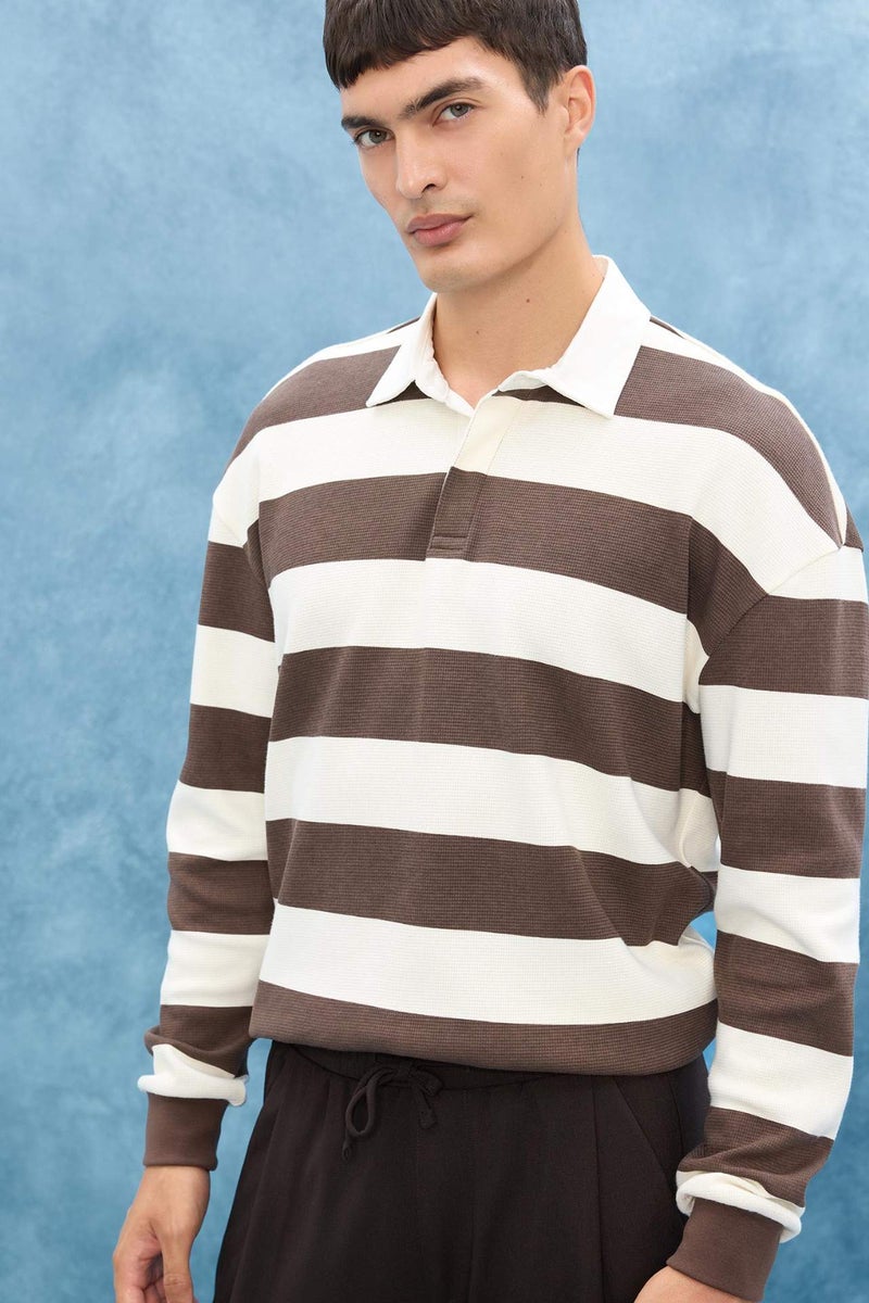 DeFacto Boxy Fit Long Sleeve Sweatshirt - Image 1