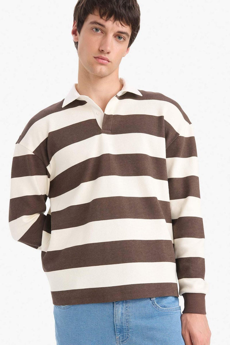 DeFacto Boxy Fit Long Sleeve Sweatshirt - Image 3