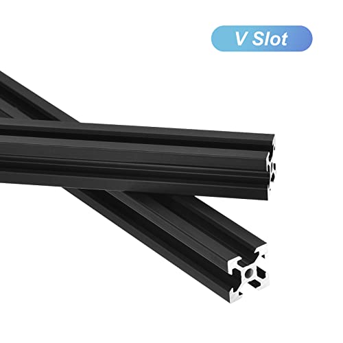 MECCANIXITY 10 Pcs V Slot 2020 Aluminum Extrusion European Standard 700mm 27 Inch Length Anodized Rail Black for CNC DIY 3D Printer and Industrial - Image 4
