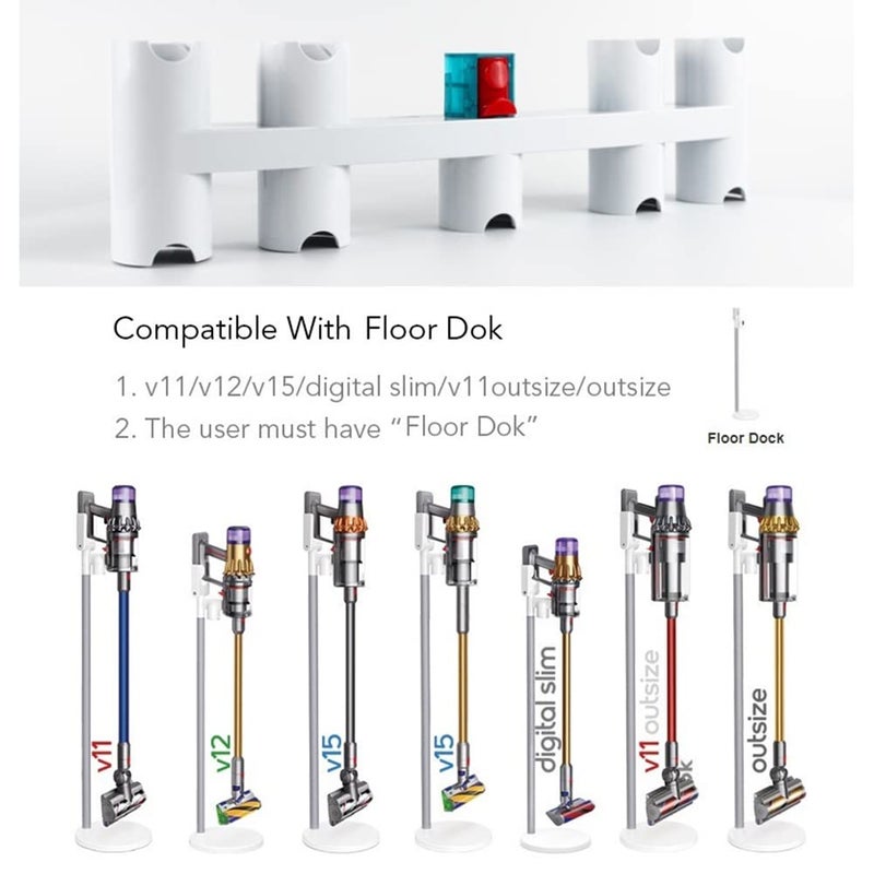 Junsi Meijunter Expansion Bracket Compatible with Dyson Digital Slim/Gen5 Detect/V11/V12/V11 Outsize/V15/Outsize (Used with Floor Dok), Vacuum Cleaner Accessories Organizer, Tool Brush Storage Holder - Image 3