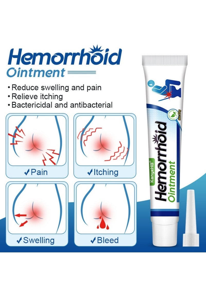 2PCS Hemorrhoid Treatment All Natural Fast Relief Herbal Hemorrhoid Cream Healing Formula for Burning Itching - Image 3