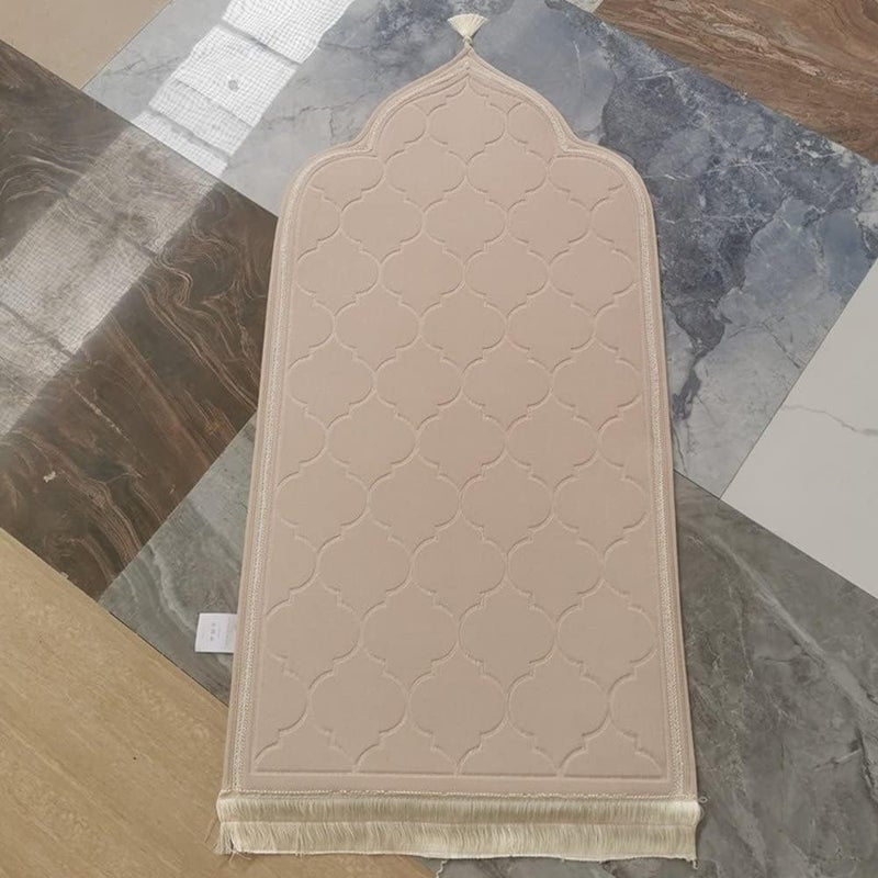 ارويكت سجادة صلاة محمولة من الفلانيل السميك المنقوش - Image 2