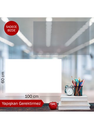 Smart Paper - 60x100 Cm 1 Transparent + 1 White, Static Magic Board with Note, Document, Photo Holder - pzsku/Z94330FCF2A2FCF07667BZ/45/_/1727881703/54f5433c-23f6-43df-98ff-4397ce55da6f