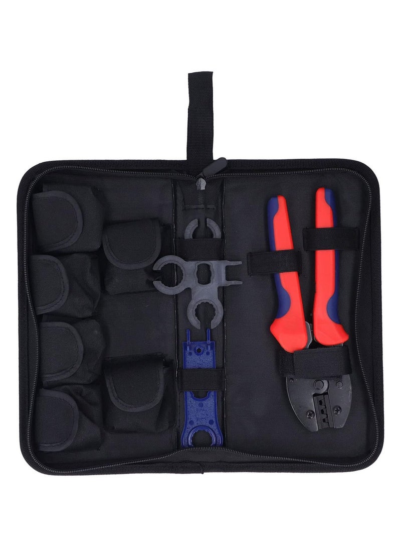GGOOT Solar Crimping Tool Set, Waterproof Connector Easy Operation Portable Ratchet Wire Crimper for Repair - Image 1