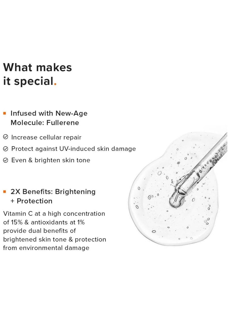 MINIMALIST 16% Vitamin C Face Serum (Advanced) With Vit E, & Ferulic Acid For Glowing Skin | Advanced Brightening & Protection - Image 5