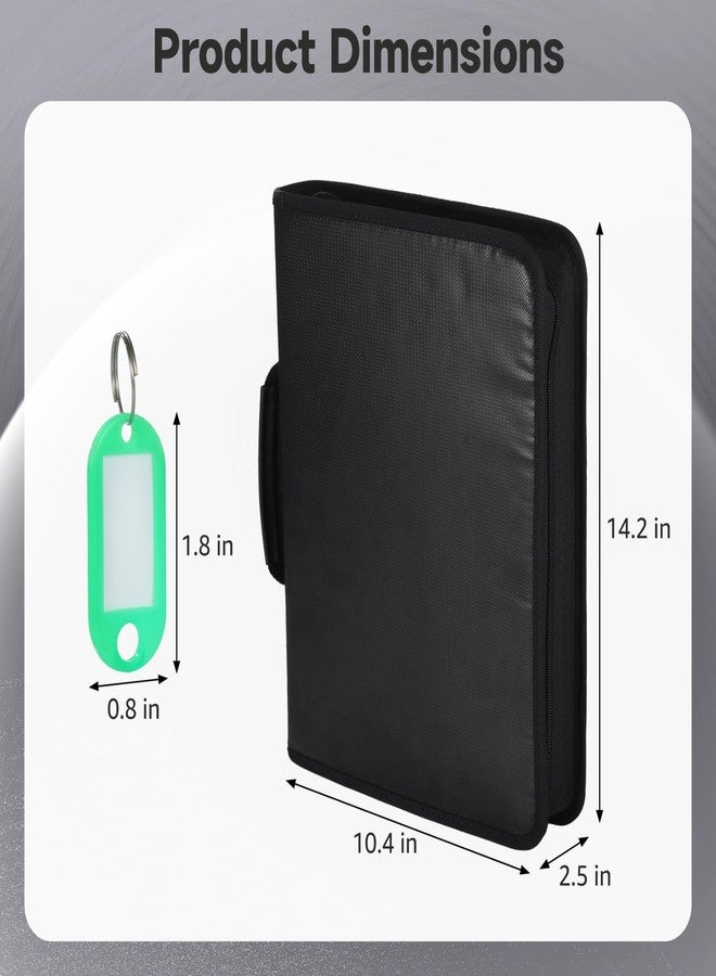 OMISTAR Key Organizer Case with 54 Tags, Fireproof Waterproof Portable Key Storage Bag, Zippered Key Holder Binder with Color-Coded Tags for Hotels, Real Estate, Car Sales, Property Management - Image 5