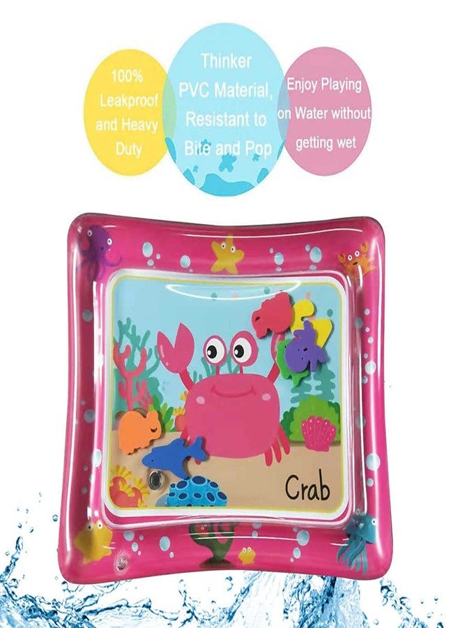 Breewell Cartoon Crab Inflatable Water Play Mat 60x50cm Baby Leak Proof Tummy Time | Multi Color - Image 3