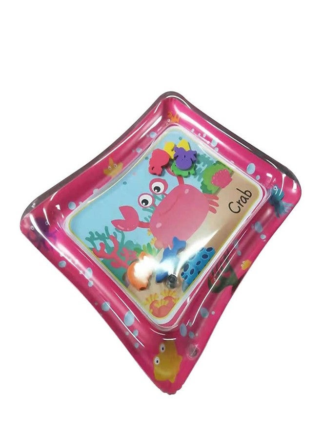 Breewell Cartoon Crab Inflatable Water Play Mat 60x50cm Baby Leak Proof Tummy Time | Multi Color - Image 1