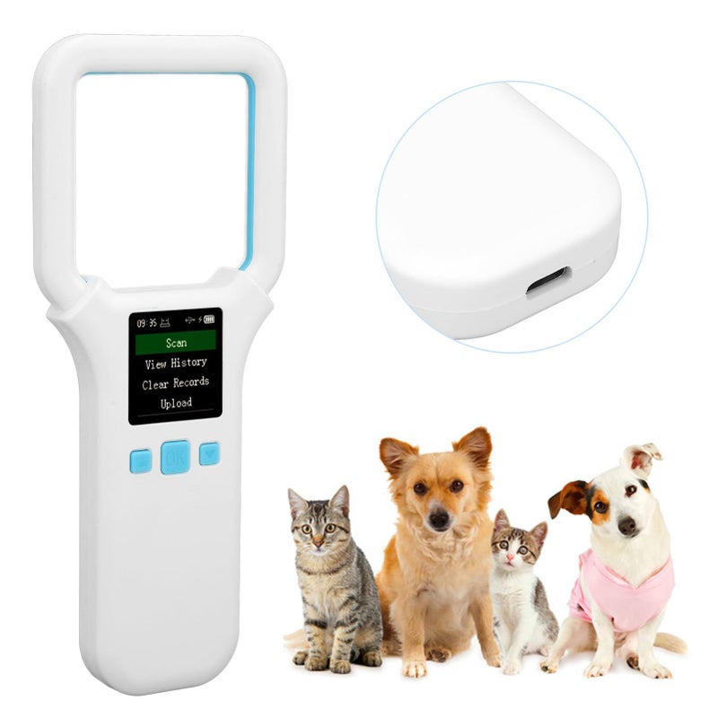 Pet Microchip Scanner 134.2khz 125khz Rechargeable Animal Chip Reader Emid Scanner 500 Data Storage For Pets Pigs Dogs Cats - Image 2