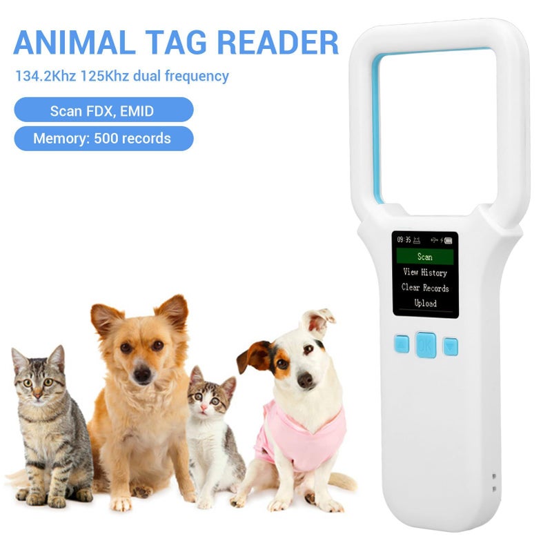 Pet Microchip Scanner 134.2khz 125khz Rechargeable Animal Chip Reader Emid Scanner 500 Data Storage For Pets Pigs Dogs Cats - Image 4