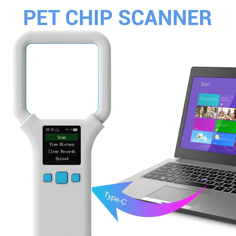 Pet Microchip Scanner 134.2khz 125khz Rechargeable Animal Chip Reader Emid Scanner 500 Data Storage For Pets Pigs Dogs Cats - Image 3