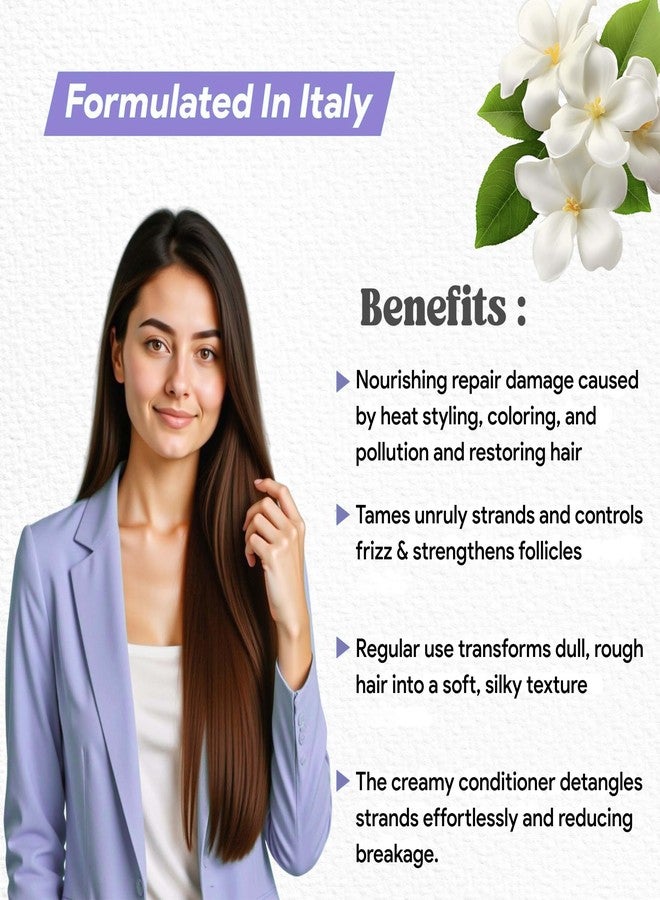 LA'BANGERRY Advance Damage Repair Shampoo & Conditioner Combo | Formulated In Italy | Enriched With Hydrolyzed Wheat Protein, Plant Keratin Protein, Sea Buckthorn Oil & Argan Oil | Repairs, Strengthens & Smoothens Hair 200ml (Pack Of 2) - Image 3