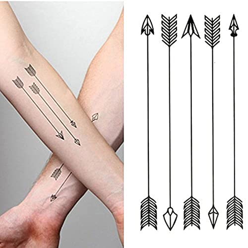 Oottati Small Cute Temporary Tattoo Arrow Arm (Set of 2) - Image 5