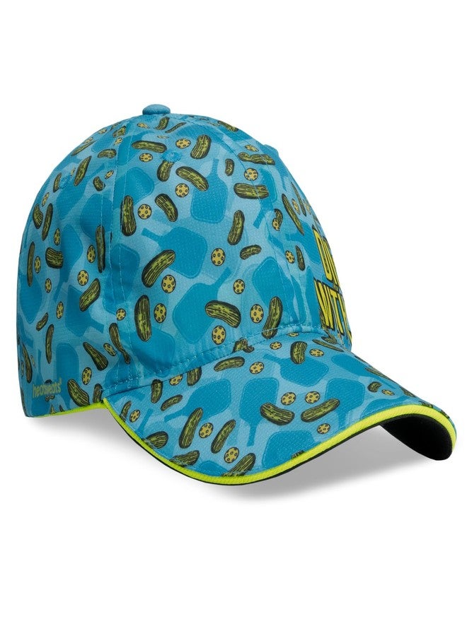 Headsweats Podium Baseball Cap Hat, Blue/Dill with It, One Size - Image 1