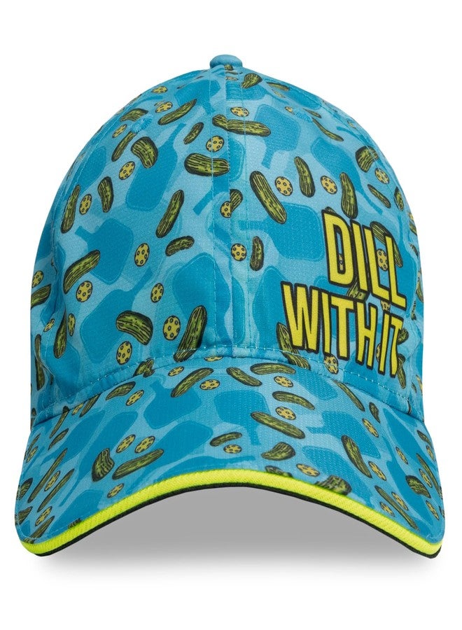 Headsweats Podium Baseball Cap Hat, Blue/Dill with It, One Size - Image 3