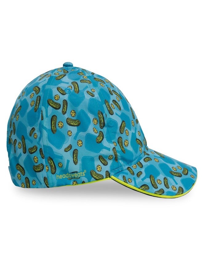 Headsweats Podium Baseball Cap Hat, Blue/Dill with It, One Size - Image 4