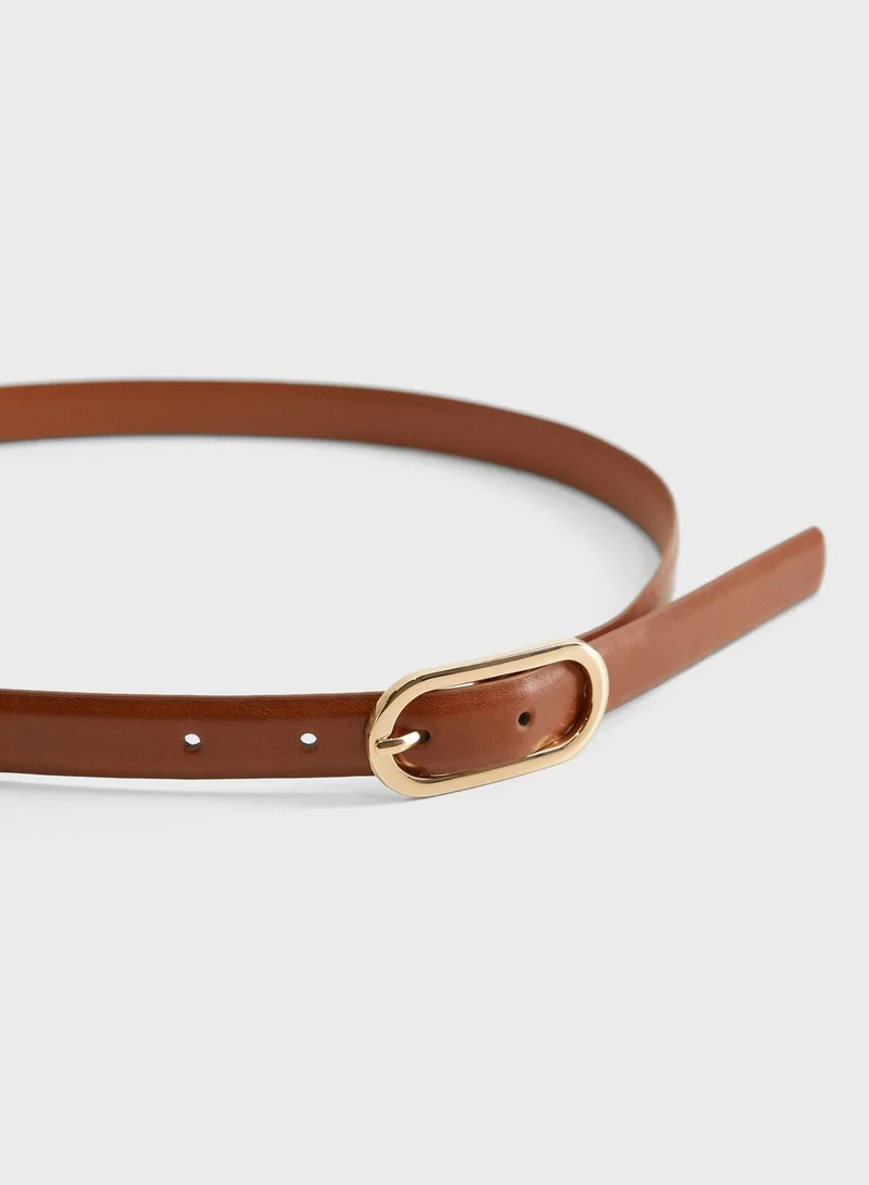 MANGO Go Round Buckle Belt