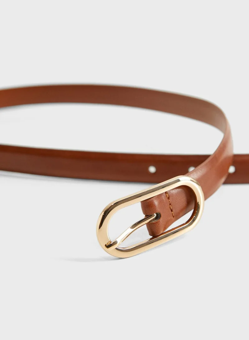 MANGO Go Round Buckle Belt