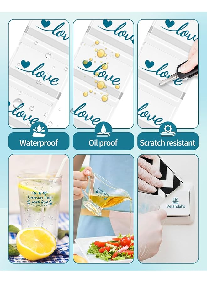 erorex Thermal Labels Green On Clears Sticker Label For M110 M221 M220 M120 M200 Label Printer 1.57 Inch X1.18 Inch 40X30Mm 230 Labels Roll For Barcode Address Mailing Logo Business Home Tag - Image 5