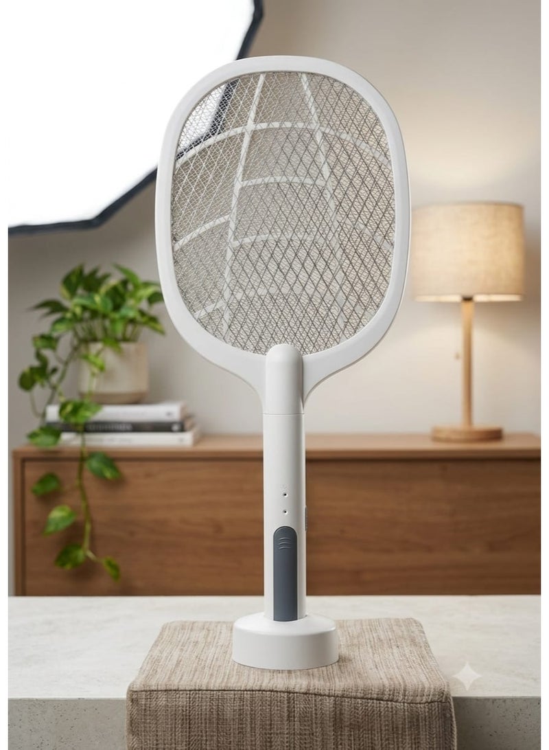2-in-1 Electric Mosquito Killer, USB Rechargeable, White