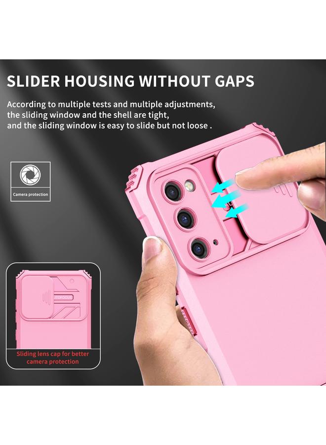 اس-توب جراب لهاتف Samsung Galaxy S20 FE مع حامل مجسم وغطاء منزلق وغطاء حماية منزلق - Image 5