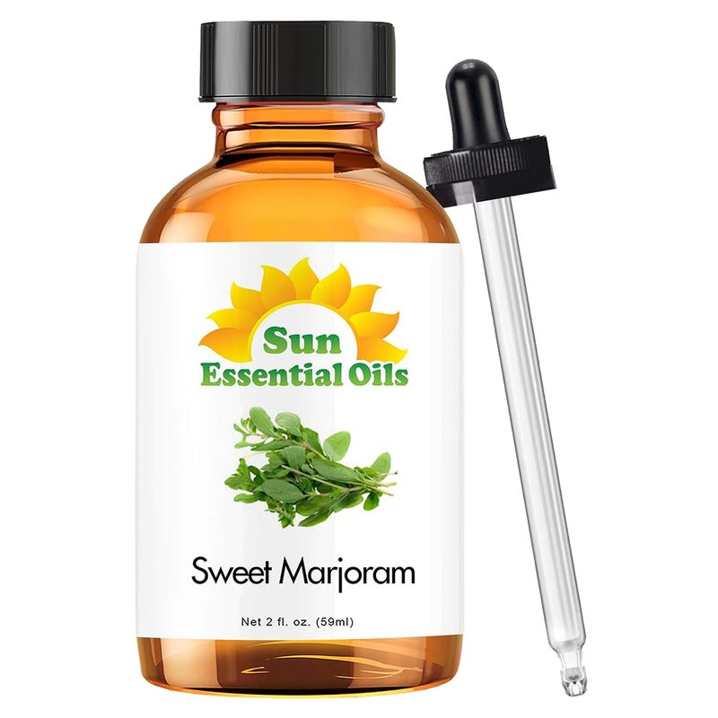 Sun Essential Oils 2oz - Marjoram (Sweet) Essential Oil - 2 Fluid Ounces - Sweet Marjoram Oil - Aromatherapy Oils - Image 1