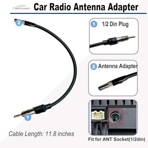 WildTundra 22Pin Radio Wiring Harness with Antenna Adapter for Dodge 2002-2010 Chrysler 2000-2007 Jeep 2003-2008 Aftermarket Car Stereo Wiring Harness Connector Car Stereo Radio Wiring Harness Cable Install Kit - Image 4